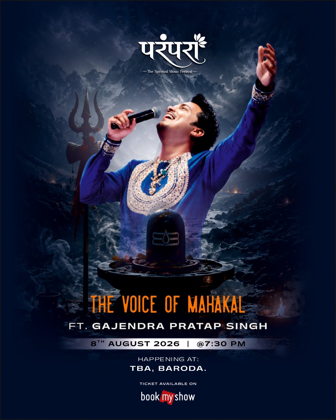 PARAMPARA 2026 Baroda poster featuring Gajendra Pratap Singh live